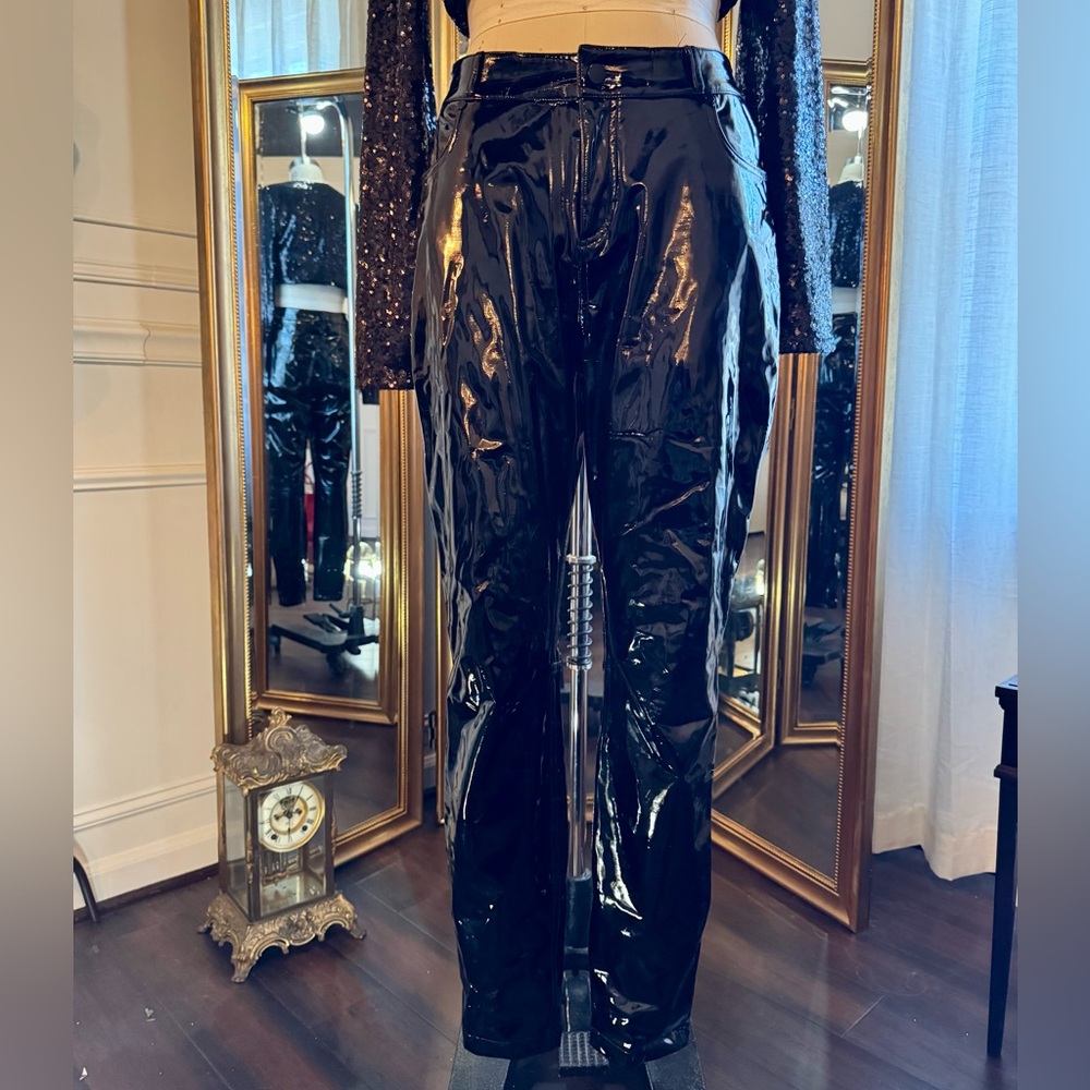 Commando 5-pocket patent stretch pants